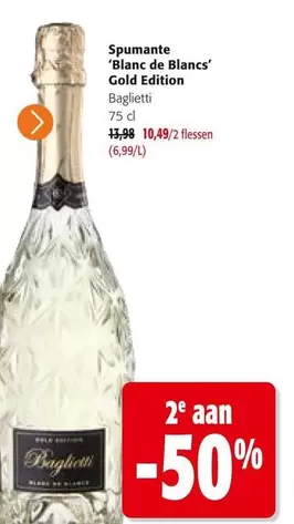 De - Spumante 'Blanc de Blancs' Gold Edition