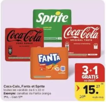 Coca Cola - Coca-Cola, Fanta et Sprite