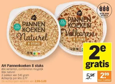 De - AH Pannenkoeken 8 stuks