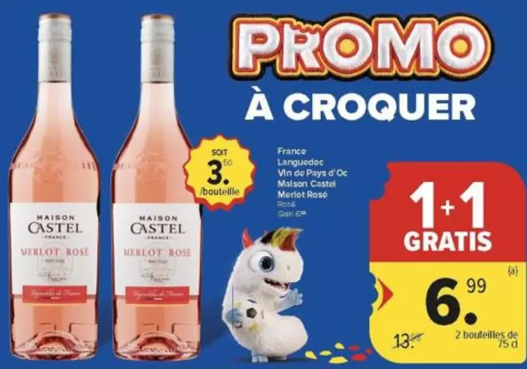 De - Vin de Pays d'Oc Merlot Rose