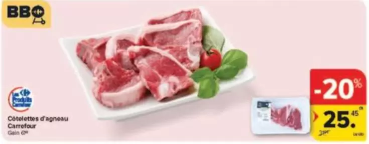 Bbq - Cotelettes d'agneau