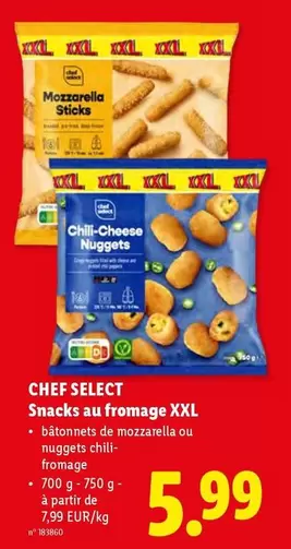 Chili - Mozzarella Sticks or -Cheese Nuggets