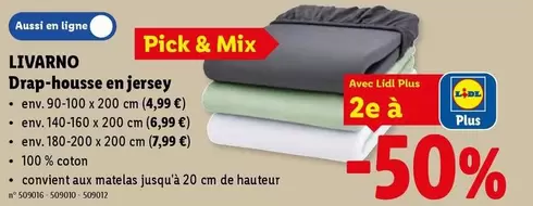 Mix - Drap-housse en jersey