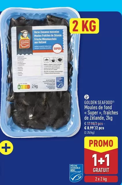 De - Moules de fond « Super » fraiches de Zélande