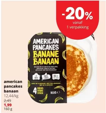 AMERICAN PANCAKES BANANE BANAAN