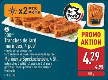 Be - Tranches de lard marinées, 4 pcs