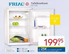 De - Tafelkoelkast CO 1725