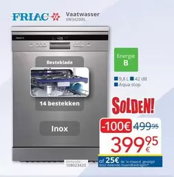De - Vaatwasser VW34200XL