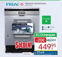 De - Inbouw vaatwasser FIW5320L