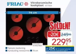 De - Vitrokeramische kookplaat VST7820
