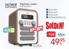 White - Digitale radio DAB-48 WHITE