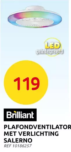 PLAFONDVENTILATOR MET VERLICHTING SALERNO REF 10186257