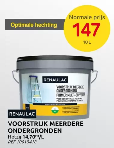 VOORSTRIJK MEERDERE ONDERGRONDEN PRIMER MULTI-SUPPORTS