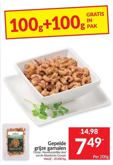 De - Gepelde grijze garnalen