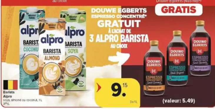 De - DOUWE EGBERTS ESPRESSO CONCENTRE GRATUIT 3 ALPRO BARISTA