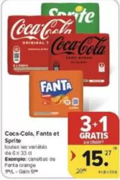 Coca Cola - Coca-Cola, Fanta et Sprite