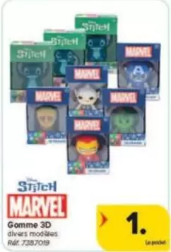 Marvel - Gomme 3D divers modèles
