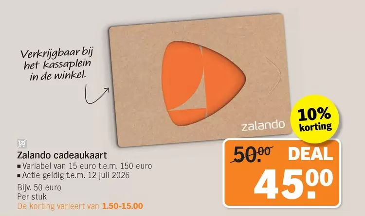 De - Cadeaukaart