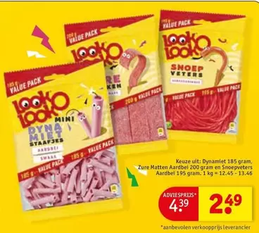 Dynamiet, Zure Matten Aardbei en Snoepveters