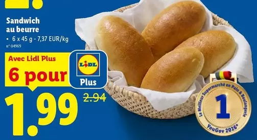 Sandwich au beurre
