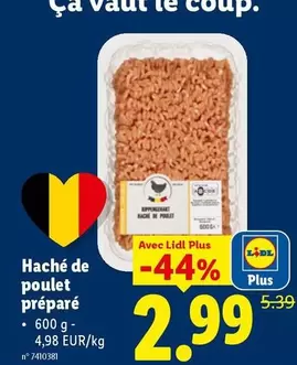 De - Haché de poulet préparé