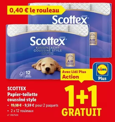 Papier-toilettes coussiné style