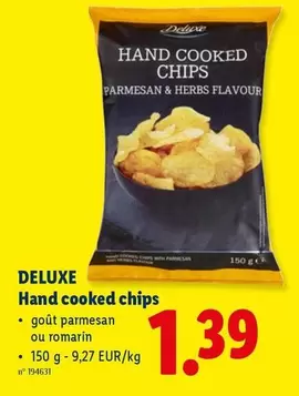 Hand Cooked Chips Parmesan & Herbs Flavour