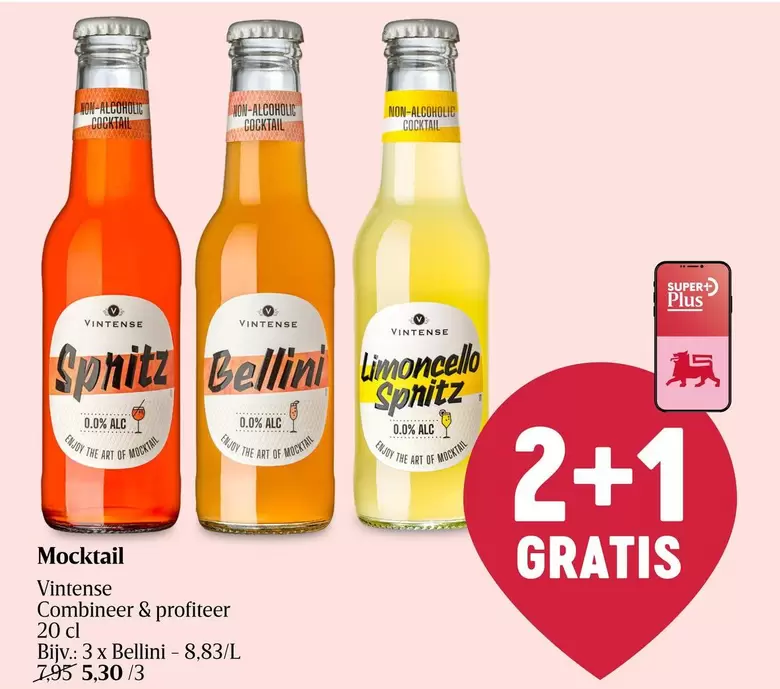 Mocktail Spritz, Bellini, Limoncello Spritz