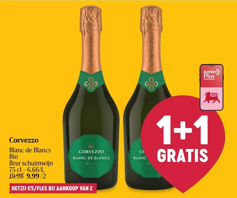 De - Blanc de Blancs Bio Brut schuimwijn