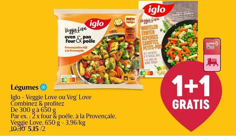 De - Veggie Love ou Veg' Love four & poêle