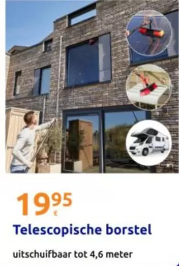 Telescopische borstel