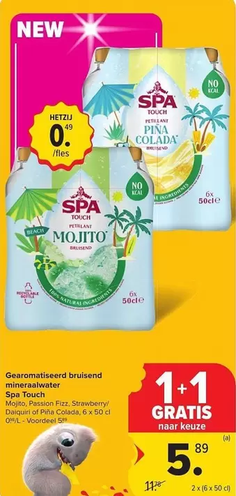 Geurmatiseerd bruisend mineraalwater Spa Touch