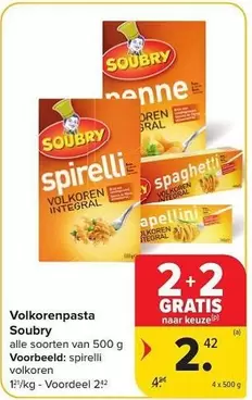 Volkorenpasta Spirelli