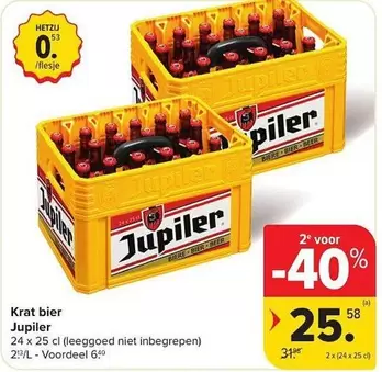 Jupiler - Krat bier