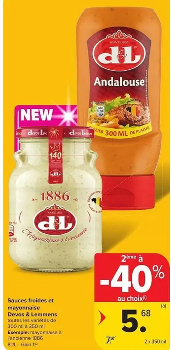 De - Sauces froides et mayonnaise
