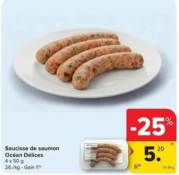 De - Saucisse de saumon