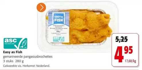 As - Gemarineerde Pangasiusbrochettes