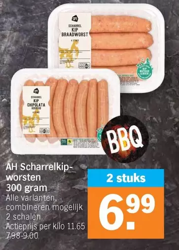 Bbq - Scharrrelkip-worsten