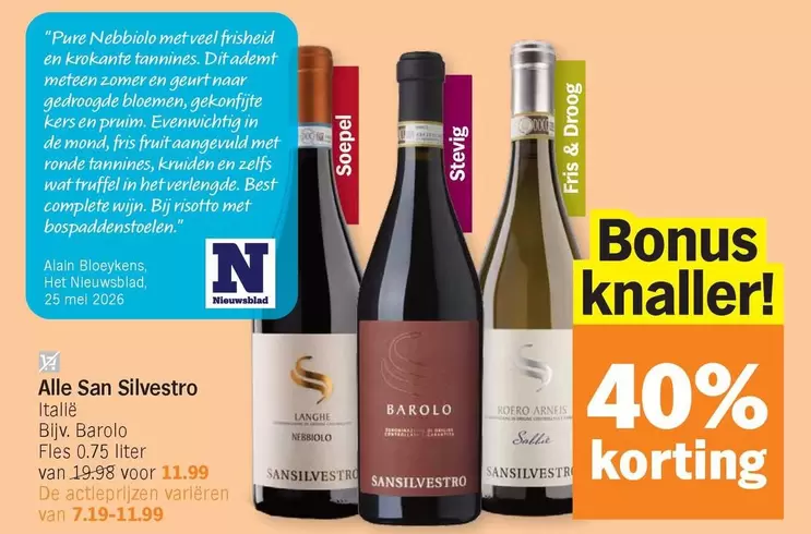 De - Blij Barolo