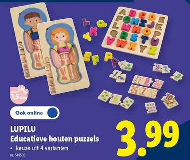 Be - Educatieve houten puzzels