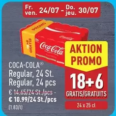 Coca Cola - Regular, 24 St. Regular, 24 pcs