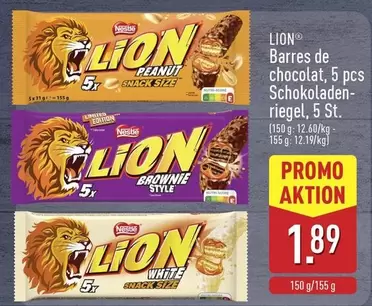 Lion - LION Barres de chocolat, 5 pcs Schokoladenriegel
