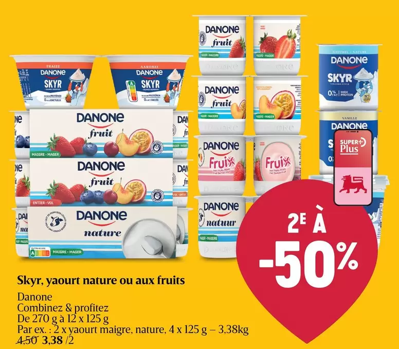 De - Skyr, yaourt nature ou aux fruits