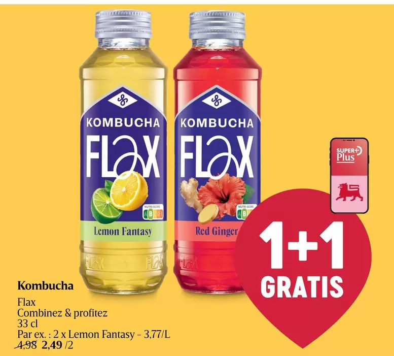 Red - Kombucha Flax