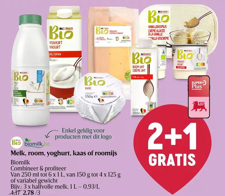 De - Melk, room, yoghurt, kaas of roomijs
