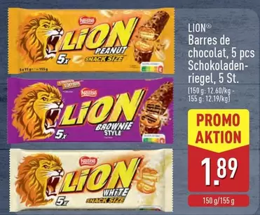 Lion - Barres de chocolat