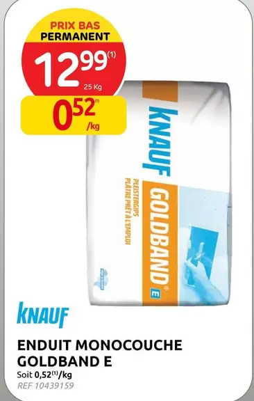 ENDUIT MONOCOUCHE GOLDBAND E