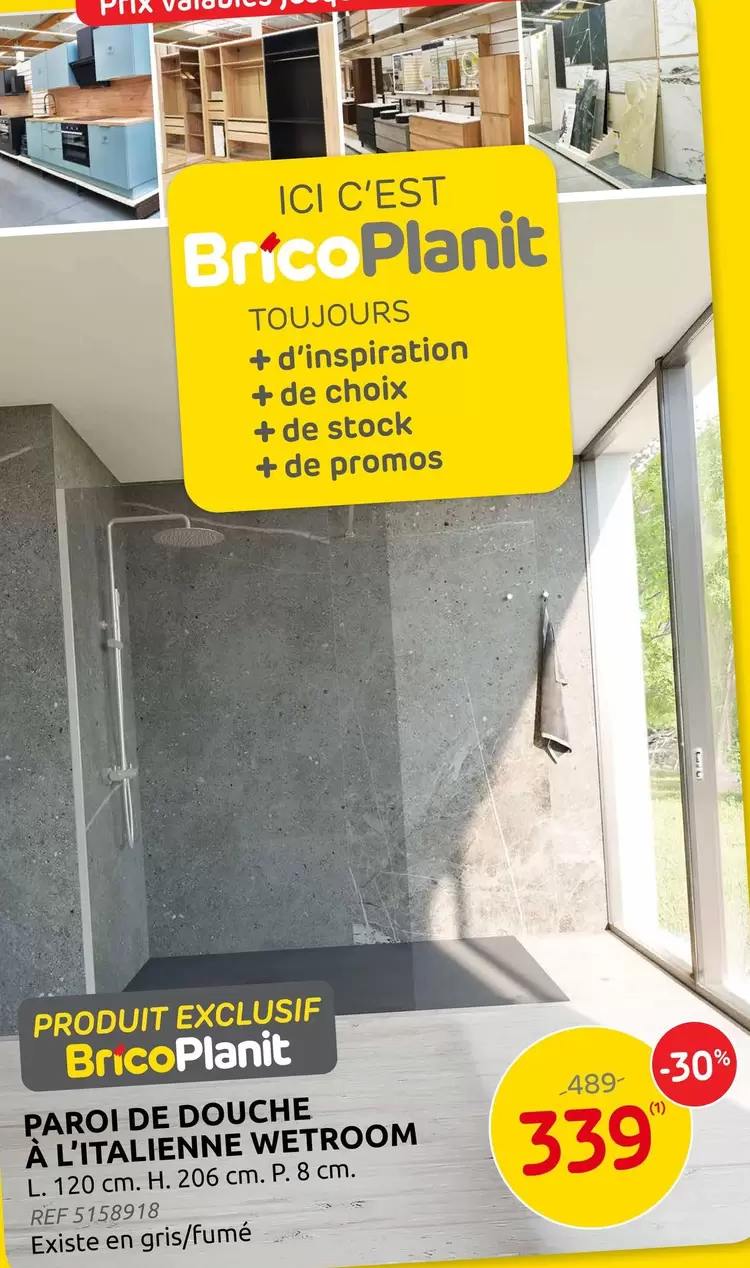 De - PAROI DE DOUCHE À L'ITALIENNE WETROOM
