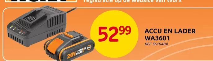 Accu en lader WA3601