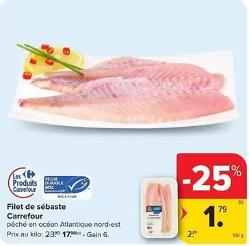 De - Filet de Sébaste